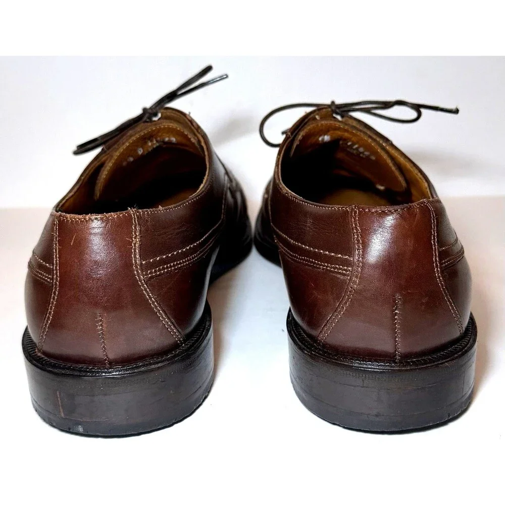 Florsheim Men’s 13 Brown Leather Cap Toe Derby Oxford Lace Up Dress Shoes